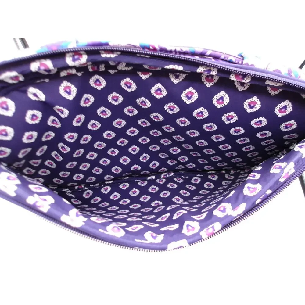 Vera Bradley Quilted Purple Regal Rosette Laptop Sleeve Tablet Case Organizer